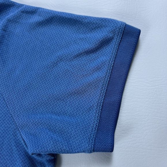 Tommy Bahama Men's Modal Polyester Textured Polo Shirt Blue Lightweight XL - Picture 3 of 16